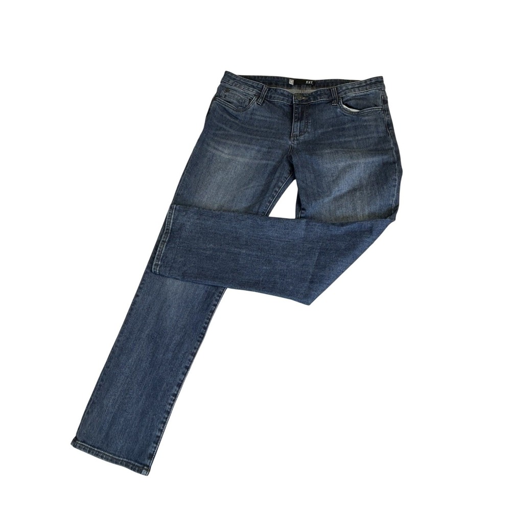 KUT from the Kloth Catherine Boyfriend Jeans Size 12 Mid Rise Medium Dark Wash - Picture 5 of 9